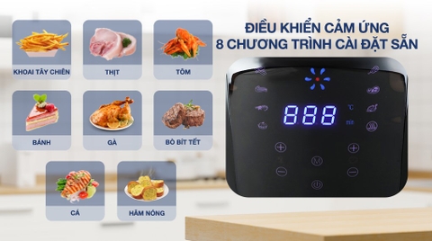 Nồi chiên không dầu Lock&Lock EJF296BLK 7.2 lít