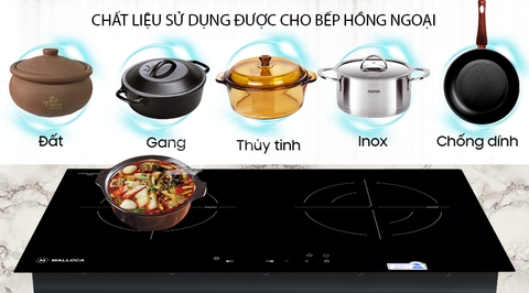 Bếp hồng ngoại đôi lắp âm Malloca MH-7320R