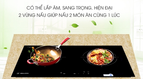 Bếp hồng ngoại đôi lắp âm Malloca MH-7320R
