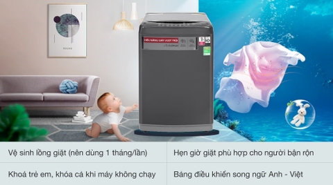 Máy giặt LG Inverter 9 kg T2109VSAB
