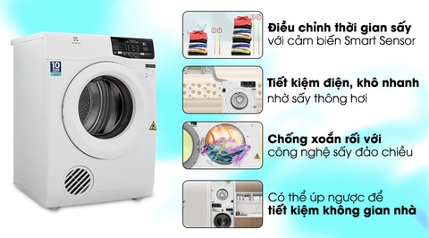 Máy sấy thông hơi Electrolux 7 Kg EDV705HQWA