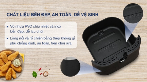 Nồi chiên không dầu Crystal TXG-S5T14 5 lít