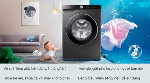 Máy giặt Samsung 10kg WW10T634DLX/SV AI Inverter