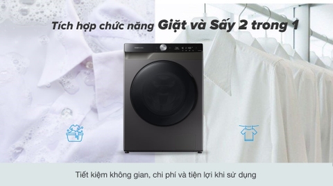 Máy giặt sấy Samsung WD11T734DBX/SV Inverter 11kg