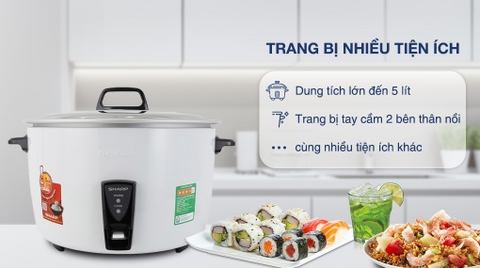 NỒI CƠM CÔNG NGHIỆP SHARP 5.0L D55V