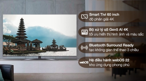 Smart Tivi LG 4K 60 inch 60UQ8150PSB