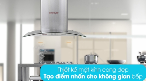 Máy hút mùi kính cong Sunhouse SHB6629 70C