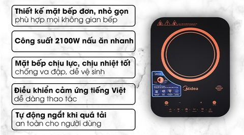 Bếp từ Midea MI-T2121DB