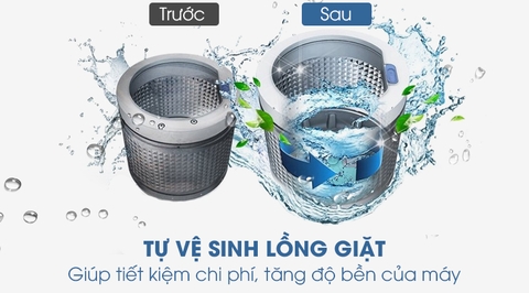 Máy giặt Samsung WA85J5712SG/SV (8.5kg) - Hàng Chính Hãng