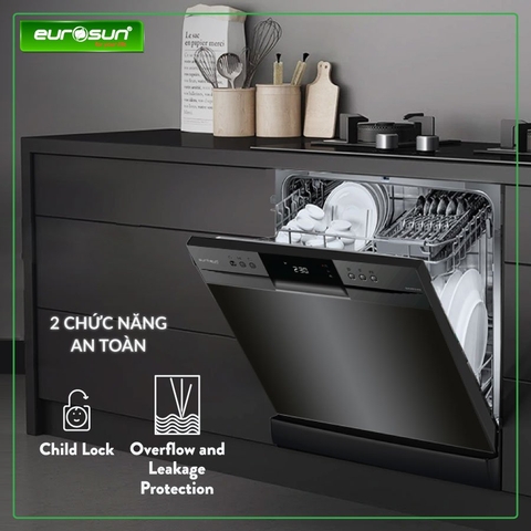 Máy rửa bát Eurosun SMS60E08EB