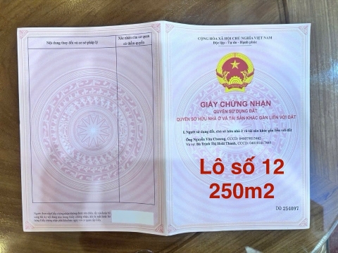 BĐS - Lô Số 12 Xóm Đại Thắng, xã Thượng Tân Lộc