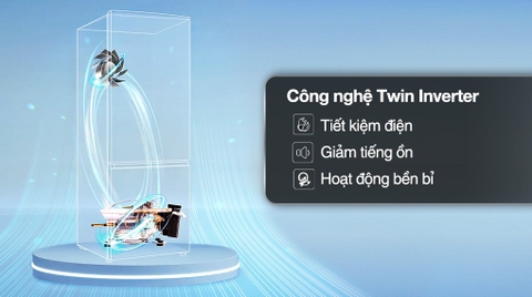 Tủ lạnh Aqua Inverter 292 lít AQR-B350MA(GM)