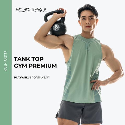 Áo Ba Lỗ Nam Thể thao Playwell In Chuyển Nhiệt Cao Cấp PW10233