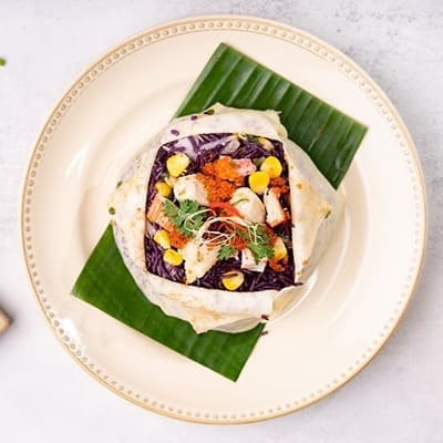 Cơm chiên thịt cua lá cẩm