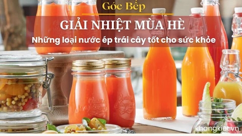 Giải nhiệt mùa hè: Những loại nước ép trái cây tốt cho sức khỏe