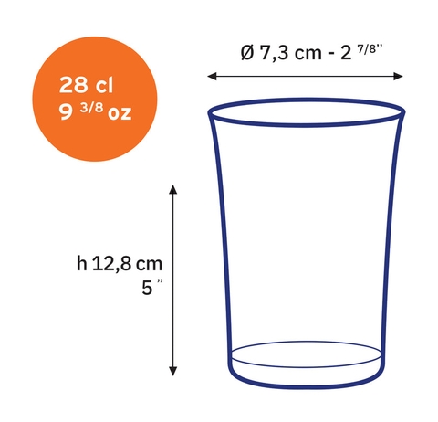 Ly Long Drink Lys Clear 280ml – Duralex