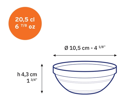 Chén Thủy Tinh Gigogne Clear 10.5cm – Duralex