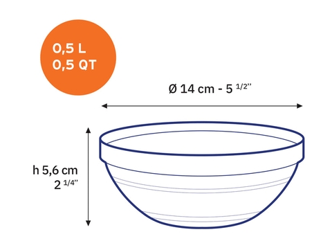 Tô Thủy Tinh Gigogne Clear 14cm – Duralex