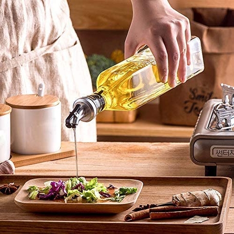 Chai rót gia vị thủy tinh có vòi SAPATA 500ml