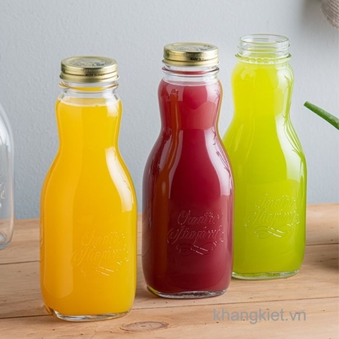 chai thuy tinh quattro juice 1l bormioli rocco