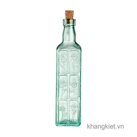 CHAI THỦY TINH VUÔNG NÚT BẦN C.H FIORI 500ML – BORMIOLI ROCCO