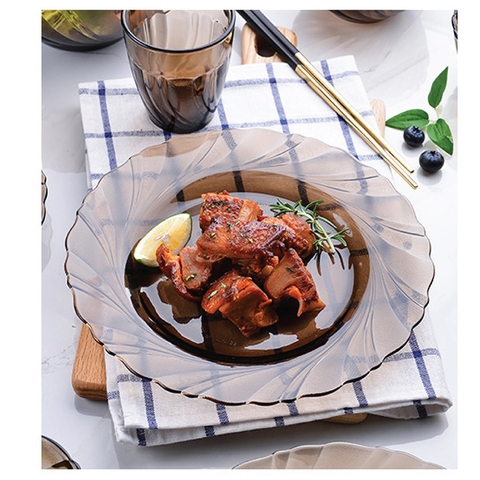 Dĩa Beau Rigave nâu khói Creole 23.5cm