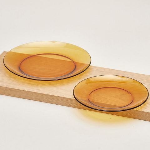 Dĩa Lys vàng Amber 19cm