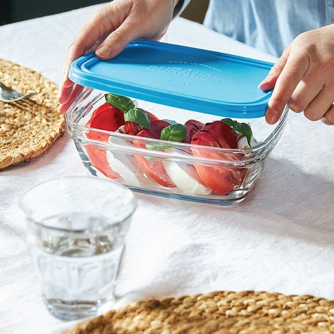 Bộ 5 Hộp Thực Phẩm Thủy Tinh Duralex Freshbox tròn -D9072A