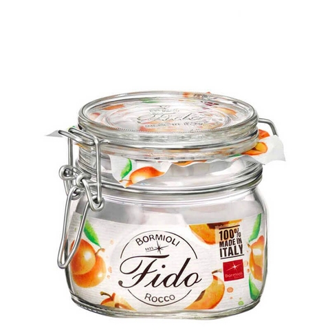 Hũ thủy tinh nắp cài Fido 500ml