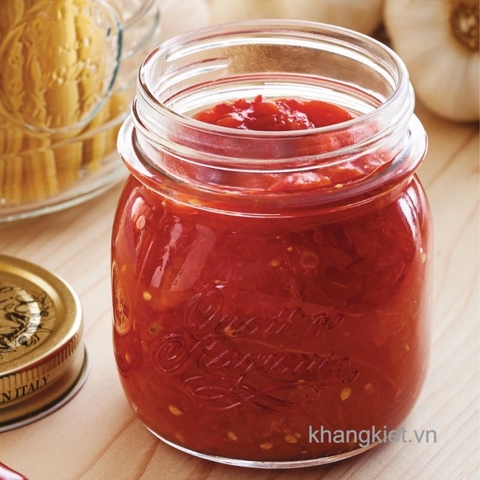 hu thuy tinh quattro 250ml bormioli rocco dung sot ca chua