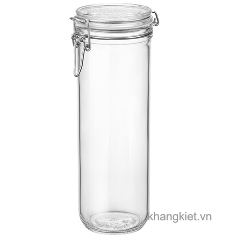 hu thuy tinh nap cai kin hoi fido than tron cao 1.36l bormioli rocco italy