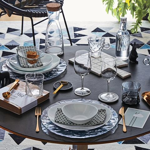 Ly Thủy Tinh Cassiopea 32cl màu khói