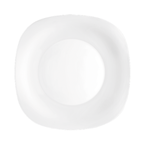 Đĩa Thủy Tinh vuông Parma màu trắng 27cm