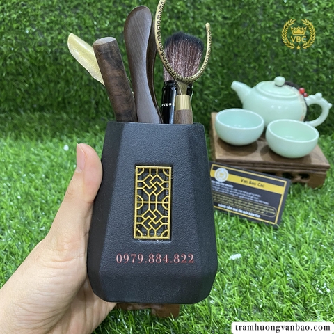 Bộ dụng cụ trà 5 món kèm hũ đựng tuyệt đẹp