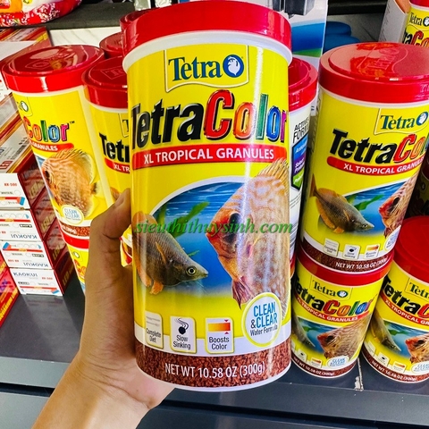 Thức ăn lên màu cho cá Tetra Color (bản hạt màu đỏ)