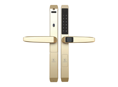 Khóa vân tay cửa nhôm Kassler KL599TD CHAMPAGE GOLD
