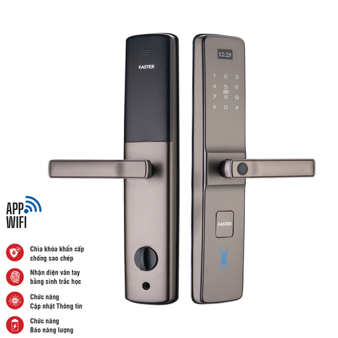 Khóa cửa gỗ Faster FS800 APP-BR