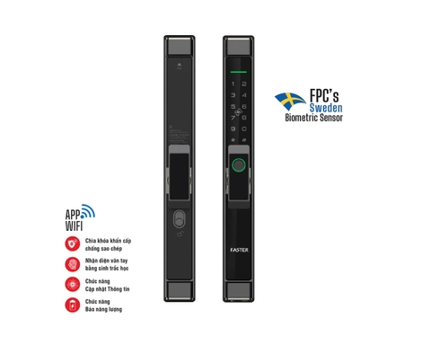 Khóa cửa nhôm Faster FS6901 BL