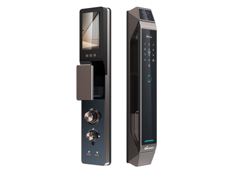 Khóa cửa nhận diện khuôn mặt Demax EL968 CNC Brown