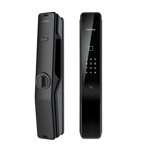 Khóa cửa gỗ Hafele PP9000 có pin (912.20.293, 912.20.289)