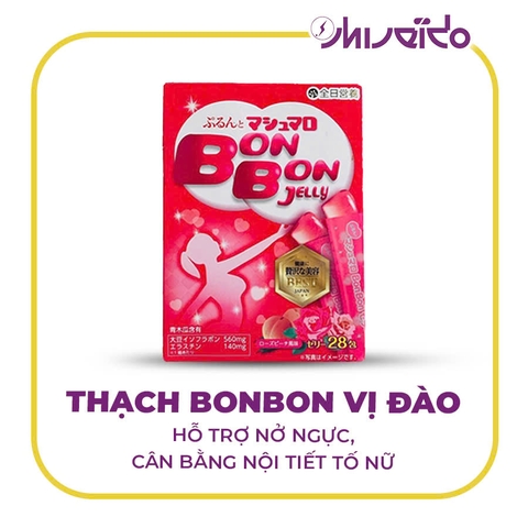 THẠCH BONBON VỊ ĐÀO – HỖ TRỢ NỞ NGỰC, CÂN BẰNG NỘI TIẾT TỐ NỮ