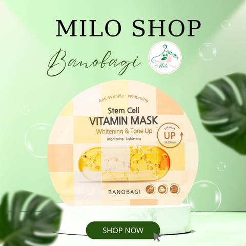 Mặt nạ Banobagi Stem Cell Vitamin Whitening & Tone Up - 30g (Hàn Quốc)- mẫu mới