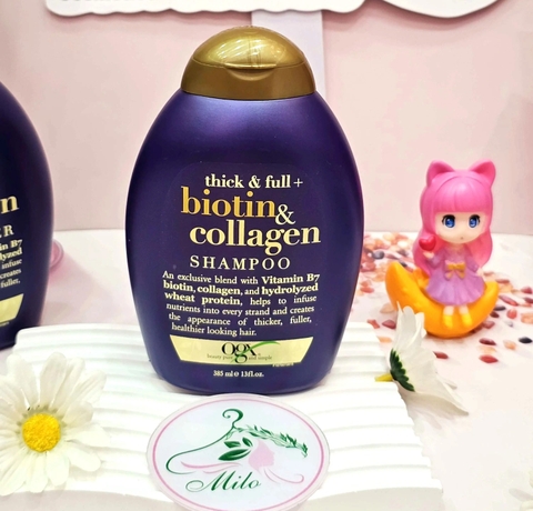 Dầu gội Biotin & Collagen (tím) - 385ml