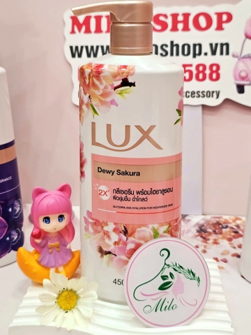 Sữa tắm Thái Lan Lux Dewy Sakura - 500ml (màu hồng cam)