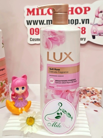 Sữa tắm Thái Lan Lux Soft Rose - 500ml (màu hồng)