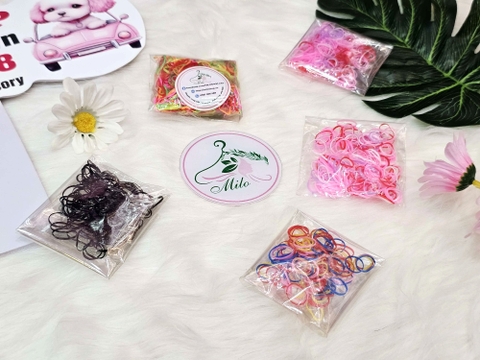 Set thun cột tóc gấu nhiều màu