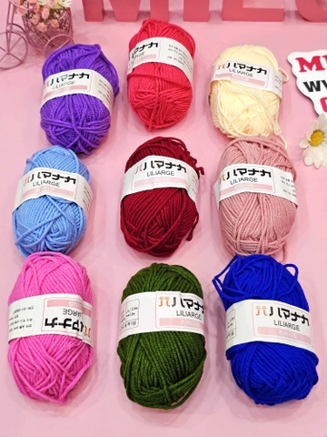 Len cuộn Hàn Quốc 25 gram (len milk cotton)