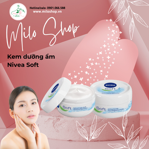 Kem dưỡng ẩm Nivea Soft - 200ml (Đức)