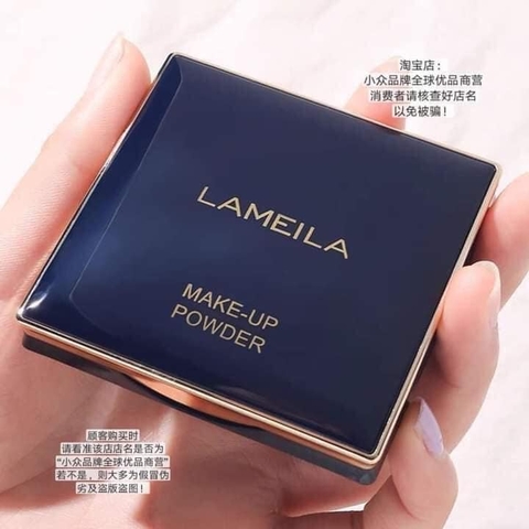 Phấn phủ dạng nén kiềm dầu Lameila Powder Care (hộp xanh dương) - 9.5g