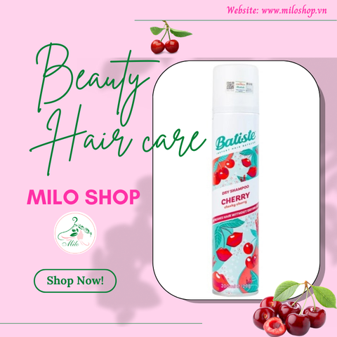 Dầu gội khô Batiste Dry Shampoo -200ml (Cherry)